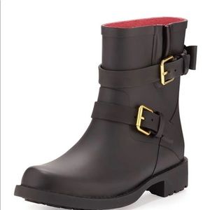 Kate Spade New York Pamela Black Rubber Rain Boots 11